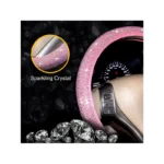 IG Tuning Steering Wheel Cover Rose Pink Bling - Image 3