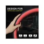IG Tuning Steering Wheel Cover Truck 50Cm Red - Image 3