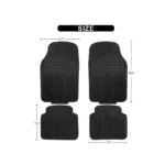 IG Tuning Black 4Pcs Adjustable Pvc Rubber Mat - Image 4