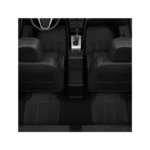 IG Tuning Black 4Pcs Adjustable Pvc Rubber Mat - Image 3