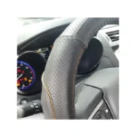 IG Tuning Steeriing Wheel Cover Leather Brown Thread - Image 3