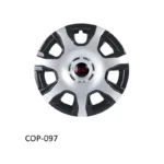 FW Racing Hubcap Black|Silver 15"