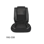 FW Racing Leather Seat Cover Black/White