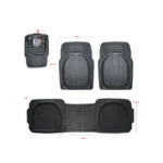 Lafa Racing Topride Black 3Pc Bucket Rubber Mat