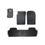 Lafa Racing Topride Black 3Pc Tactical Rubber Mat