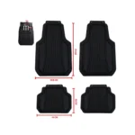 Lafa Racing Topride Black 4Pc Premium Rubber Mat
