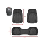Lafa Racing Topride Black 3Pc Premium Rubber Mat