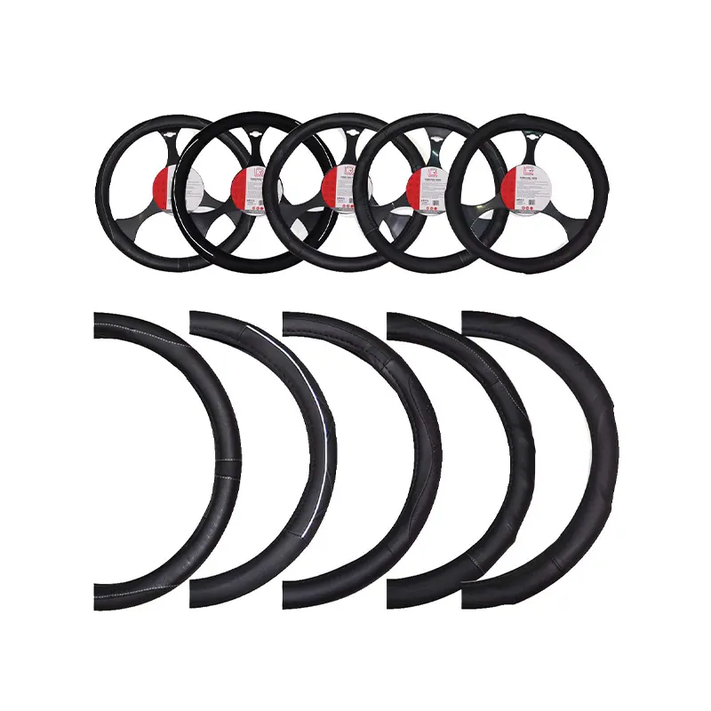 LF-4101-N-SURT Lafa Racing Topride Steering Wheel Cover Black Assorted - Image 1