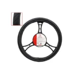 Lafa Racing Topride Steering Wheel Cover Black W/Stitch