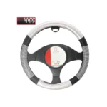 Lafa Racing Topride Steering Wheel Cover Black Silver 38 x 8.2 cm