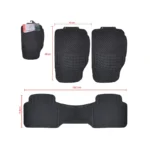 Lafa Racing Topride Black 3Pc Continental Rubber Mat