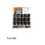FW Racing Wheelnut Set Black 1.5 (16Pcs)