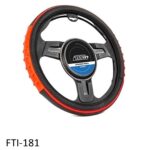 FW Racing Twin Steering Cover Red w/Black Point