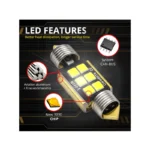 IG Tuning Led Hoodlight 3030 6Smd Canbus 31Mm 2Pcs - Image 3