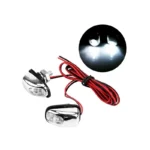 IG Tuning Chrome Windshield Washer Nozzle With Light 2Pcs