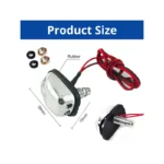 IG Tuning Chrome Windshield Washer Nozzle With Light 2Pcs - Image 4