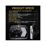 IG Tuning Black Back Ground Led Headlamp 3 Arrow 2Pcs - Image 2