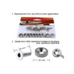 IG Tuning Number Plate Screw 20Pc Aluminium - Image 4