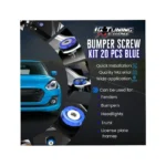 IG Tuning Number Plate Screw 20Pc Blue - Image 3