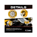IG Tuning Number Plate Screw 20Pc Yellow - Image 2