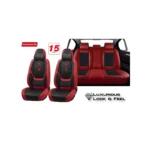 Seat Cover Swissdrive Valour Ultra-Luxe Red/Black 15Pcs