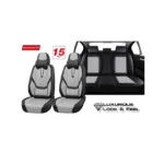 Seat Cover Swissdrive Valour Ultra-Luxe Grey/Black 15Pcs