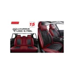 Seat Cover Swissdrive Vitesse Ultra-Luxe Black/Red Terracota 15Pcs